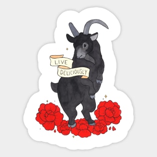 Black Phillip Live Deliciously Sticker